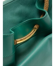 BORBONESE FILO Sac à bandoulière en cuir forêt - Sacs pour Femme - 4