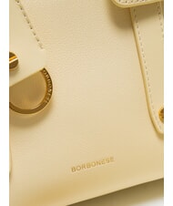 BORBONESE DEJEUNER Small Sac à main, avec bandoulière, en cuir gingembre - Sacs pour Femme - 4