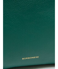 BORBONESE BLOOM  Sac bandoulière hobo en cuir forêt - Sacs pour Femme - 3