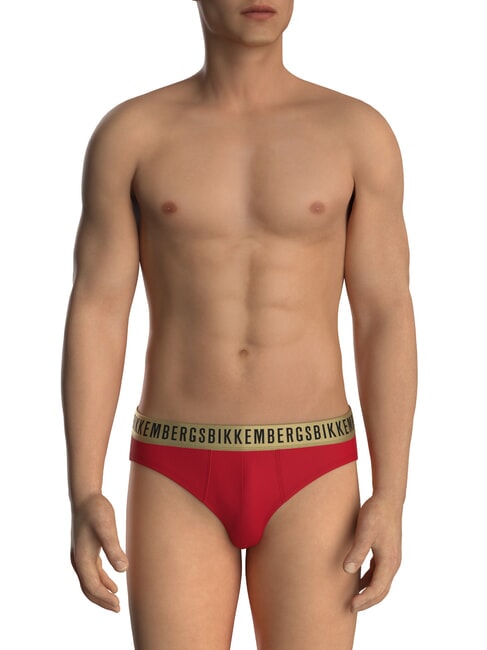 BRIEF 2 glissements rouge/noir - Slip homme