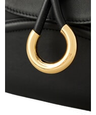 COCCINELLE CARMY  Mini sac bandouli&egrave;re en cuir Noir - Sacs pour Femme - 3
