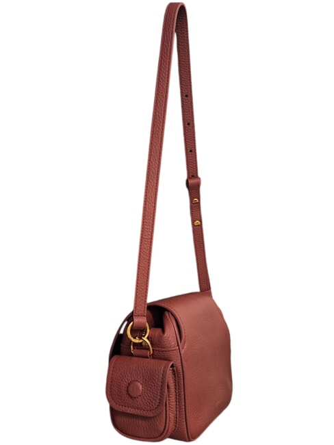 CAMPUS  Mini sac bandoulière en cuir sangria - Sacs pour Femme