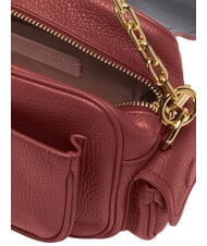 COCCINELLE CAMPUS  Mini sac bandoulière en cuir sangria - Sacs pour Femme - 5