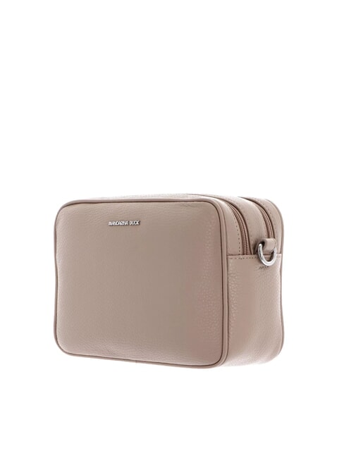 MELLOW Sac photo à bandoulière en cuir taupe chaud - Sacs pour Femme