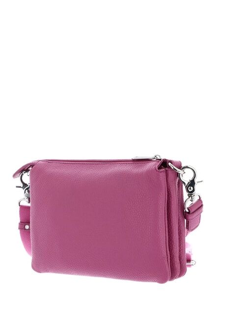 MELLOW Sac bandoulière en cuir rouge violet - Sacs pour Femme
