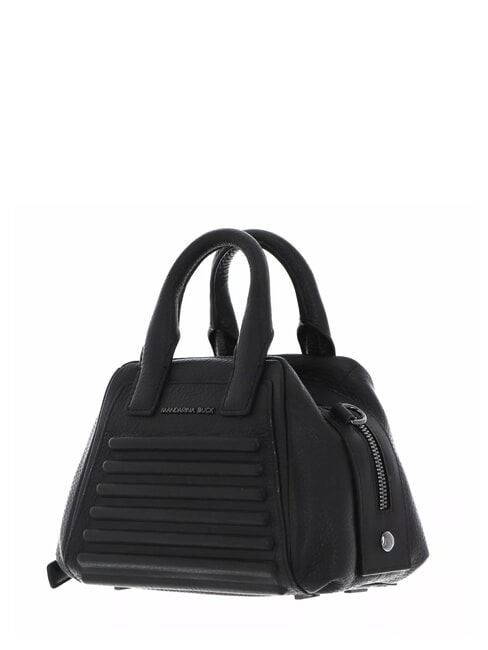 I-CON Mini sac en cuir avec bandoulière Noir - Sacs pour Femme