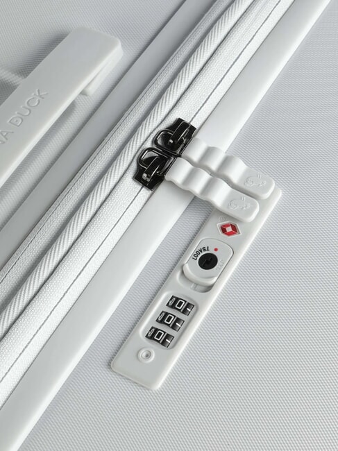 FLYDUCK Grand chariot extensible blanche - Valises Rigides