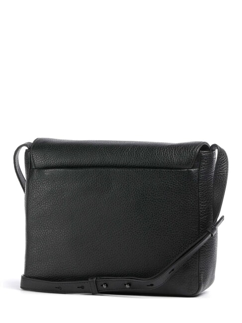 MELLOW LEATHER Sac bandoulière en cuir avec rabat Noir - Sacs pour Femme
