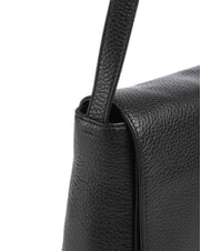 MANDARINA DUCK MELLOW LEATHER Sac bandoulière en cuir avec rabat Noir - Sacs pour Femme - 3