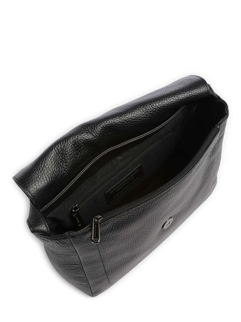 MELLOW LEATHER Sac bandoulière en cuir avec rabat Noir - Sacs pour Femme