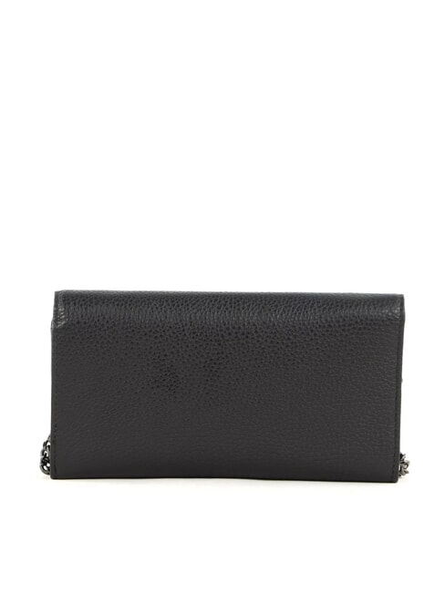 I-CON Pochette portefeuille en cuir Noir - Portefeuilles Femme