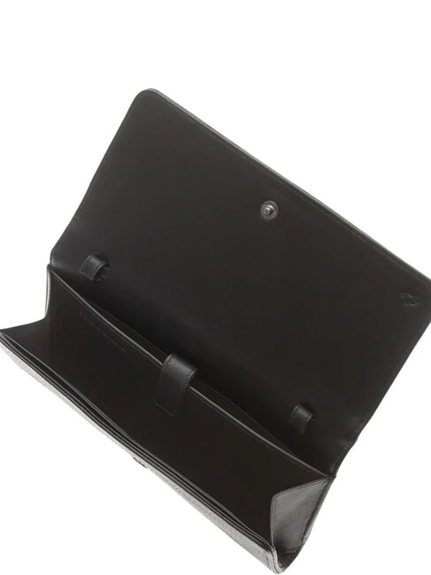 I-CON Pochette portefeuille en cuir Noir - Portefeuilles Femme