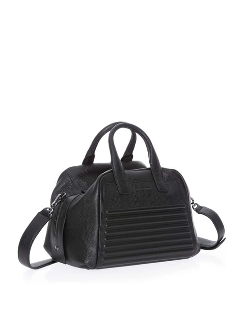I-CON Sac de bowling en cuir Noir - Sacs pour Femme