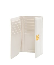 BORBONESE LETTERING PLATE  Portefeuille en cuir pour femme blanc - Portefeuilles Femme - 2