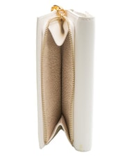 BORBONESE LETTERING PLATE  Portefeuille en cuir pour femme blanc - Portefeuilles Femme - 4