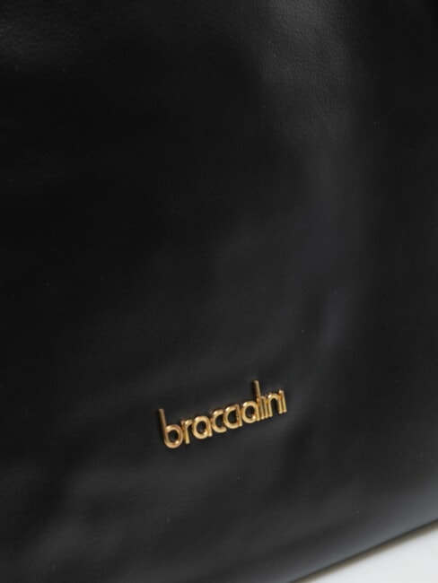 SOFIA Sac bandouli&egrave;re en cuir avec petites fleurs noir - Sacs pour Femme