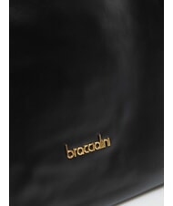 BRACCIALINI SOFIA Sac bandouli&egrave;re en cuir avec petites fleurs noir - Sacs pour Femme - 3