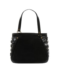 BRACCIALINI SOFIA Sac bandouli&egrave;re en cuir avec petites fleurs noir - Sacs pour Femme - 4