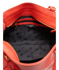 BRACCIALINI SOFIA Sac à main en cuir avec petites fleurs rouge - Sacs pour Femme - 6