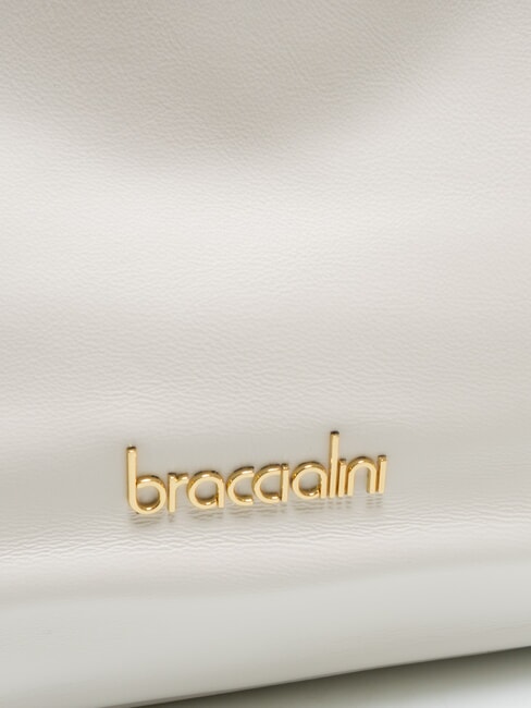 SOFIA Sac à main en cuir avec petites fleurs blanc - Sacs pour Femme