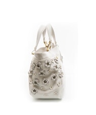 BRACCIALINI SOFIA Sac à main en cuir avec petites fleurs blanc - Sacs pour Femme - 5