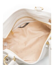 BRACCIALINI SOFIA Sac à main en cuir avec petites fleurs blanc - Sacs pour Femme - 6