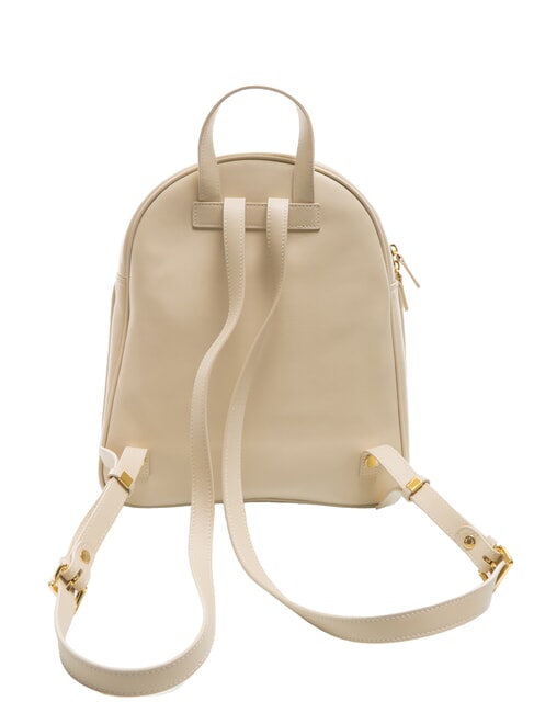 NAOMI Sac à dos rond en cuir beige - Sacs pour Femme