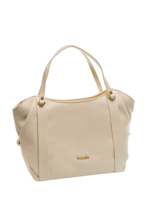 NAOMI Sac à bandoulière en cuir beige - Sacs pour Femme