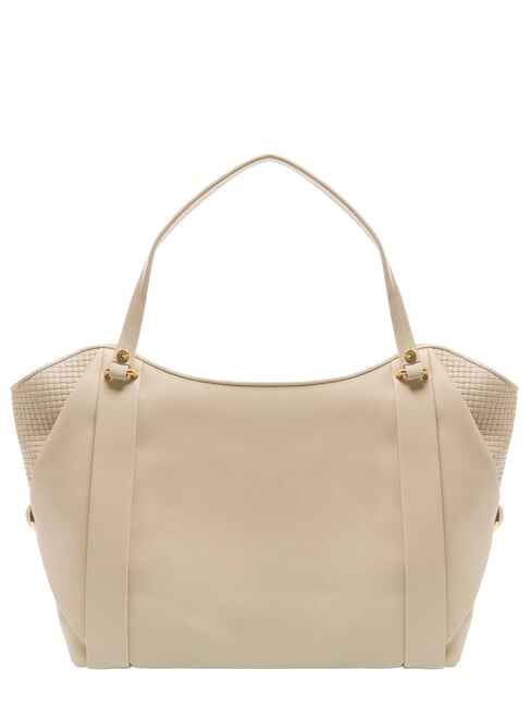 NAOMI Sac à bandoulière en cuir beige - Sacs pour Femme