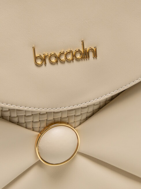 NAOMI Sac cartable en cuir beige - Sacs pour Femme