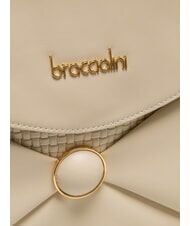 BRACCIALINI NAOMI Sac cartable en cuir beige - Sacs pour Femme - 3