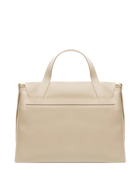 NAOMI Sac cartable en cuir beige - Sacs pour Femme