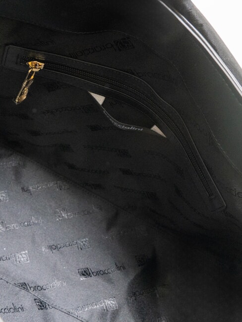 NAOMI Sac cartable en cuir noir - Sacs pour Femme