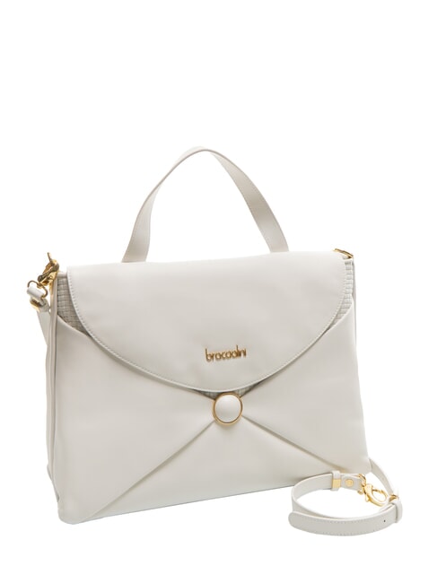 NAOMI Sac cartable en cuir blanc - Sacs pour Femme