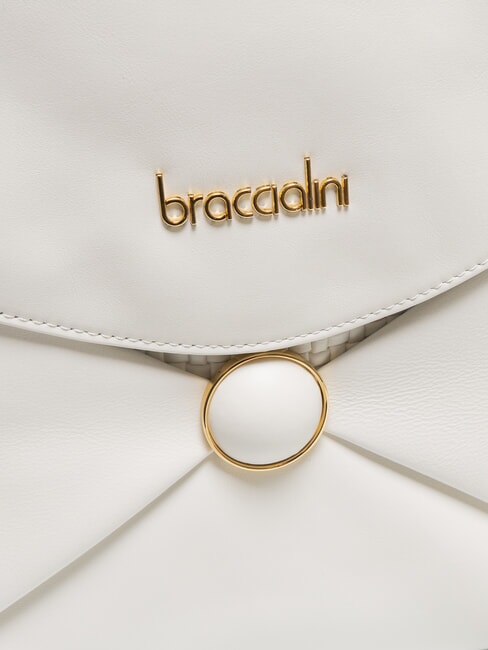 NAOMI Sac cartable en cuir blanc - Sacs pour Femme