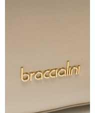 BRACCIALINI NORA Sac cartable en cuir avec boucles beige - Sacs pour Femme - 3