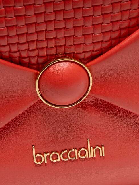 NAOMI Sac à dos rond en cuir rouge - Sacs pour Femme