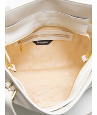 BRACCIALINI GRETA Sac shopping en cuir avec boucles blanc - Sacs pour Femme - 5