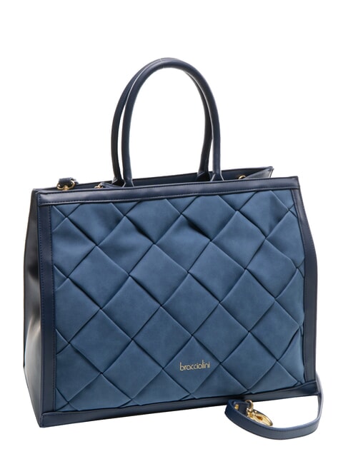 ICONS Tote Sac à main avec bandoulière bleu - Sacs pour Femme