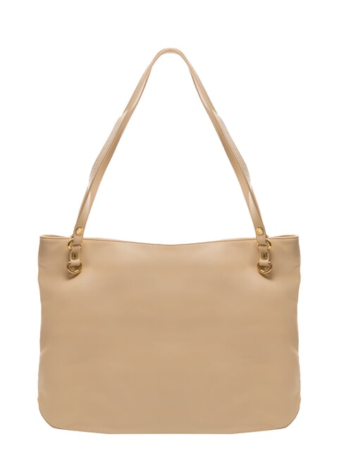 NAOMI Sac bandoulière en cuir avec chaîne beige - Sacs pour Femme
