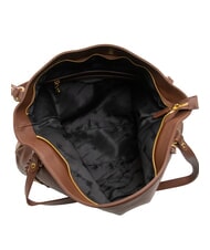 BRACCIALINI NAOMI Sac bandoulière en cuir avec chaîne marron - Sacs pour Femme - 5