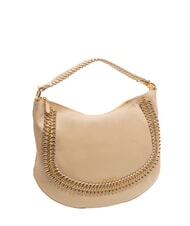 BRACCIALINI NAOMI Sac hobo en cuir avec chaîne beige - Sacs pour Femme - 2