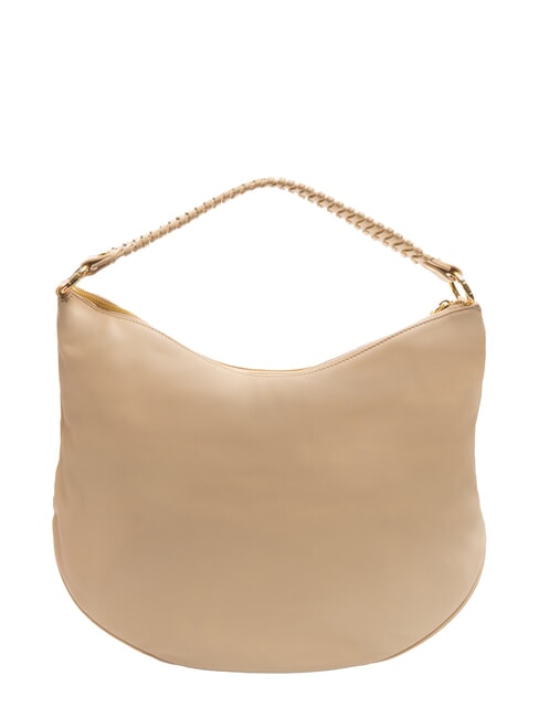 NAOMI Sac hobo en cuir avec chaîne beige - Sacs pour Femme