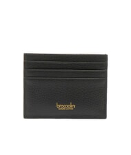 BRACCIALINI BASIC Porte-cartes en cuir avec logo en métal - Portefeuilles Femme