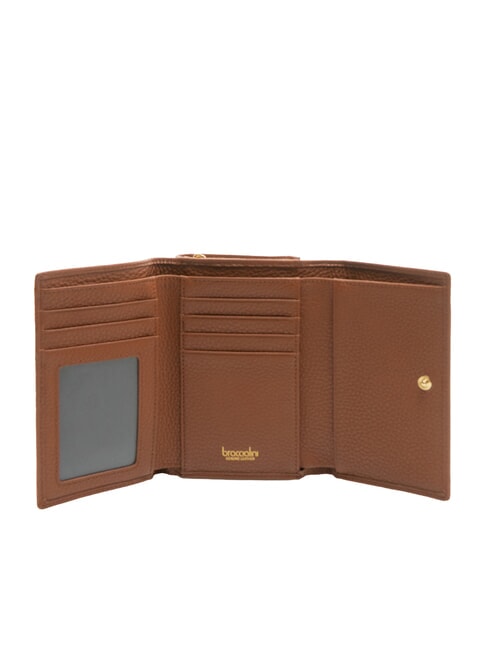 BASIC Portefeuille en cuir moyen marron - Portefeuilles Femme