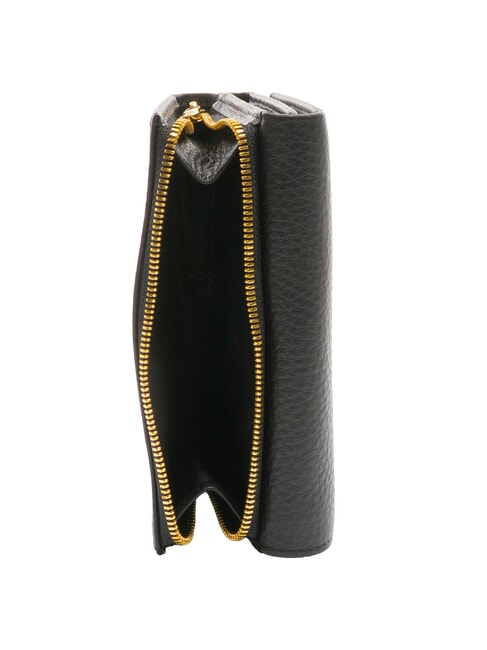 BASIC Portefeuille en cuir moyen noir - Portefeuilles Femme