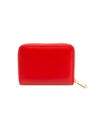 BRACCIALINI BASIC Petit portefeuille en cuir zipp&eacute; rouge - Portefeuilles Femme - 3