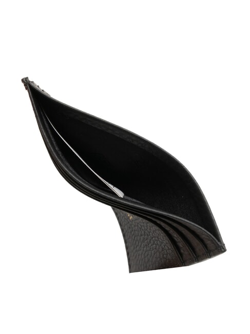 BASIC Porte-cartes de crédit en cuir noir - Portefeuilles Femme