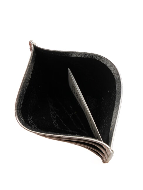 BASIC Porte-cartes de crédit en cuir argent - Portefeuilles Femme