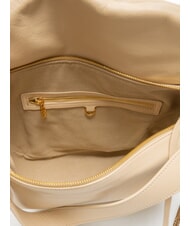 BORBONESE NUEVE  Sac à bandoulière en cuir sable - Sacs pour Femme - 4